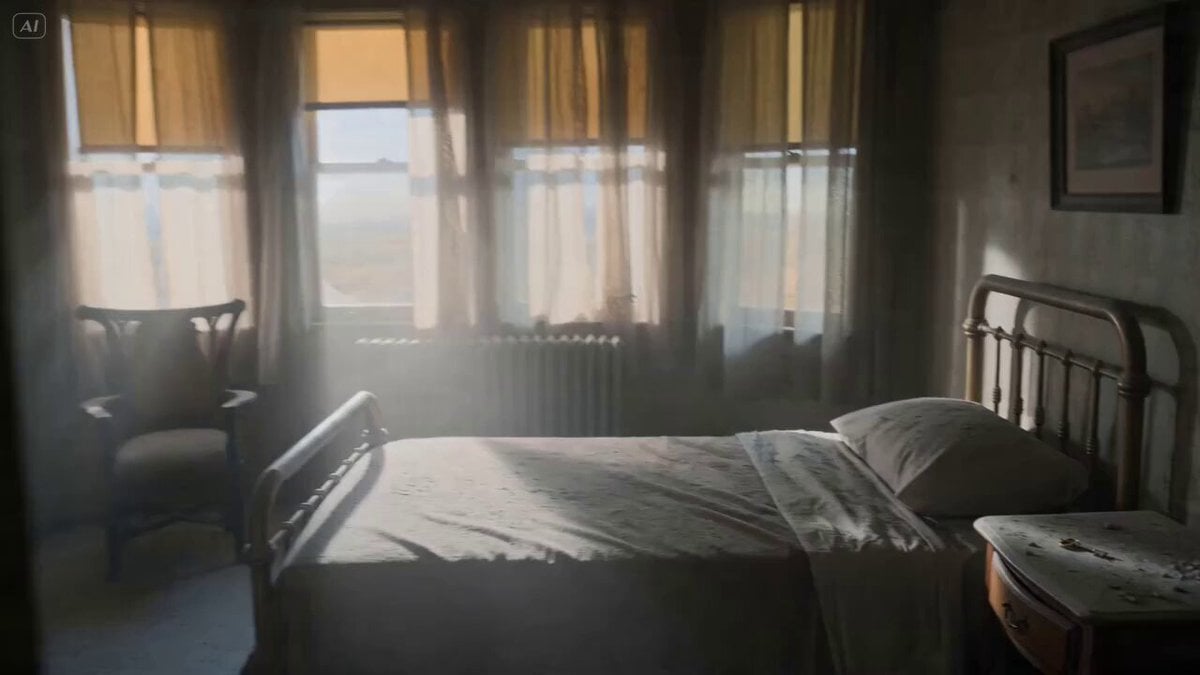 Hotelschrank mit einem Doppelgänger