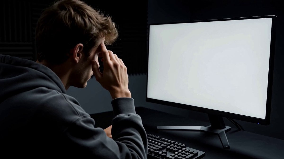 Blank screen to forest and supercar