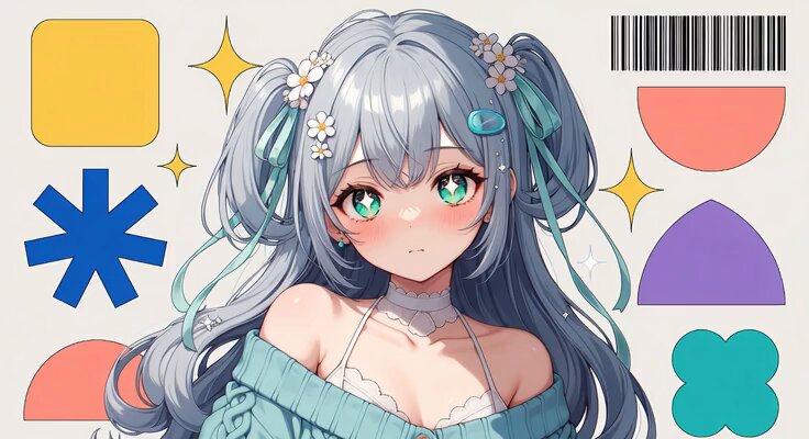 DYNAMIC pastel anime typography