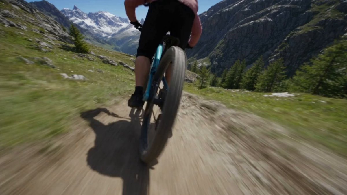 An Alpine Bike Descent in Thirty Cuts