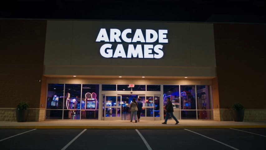 Four Friends Race at the Arcade