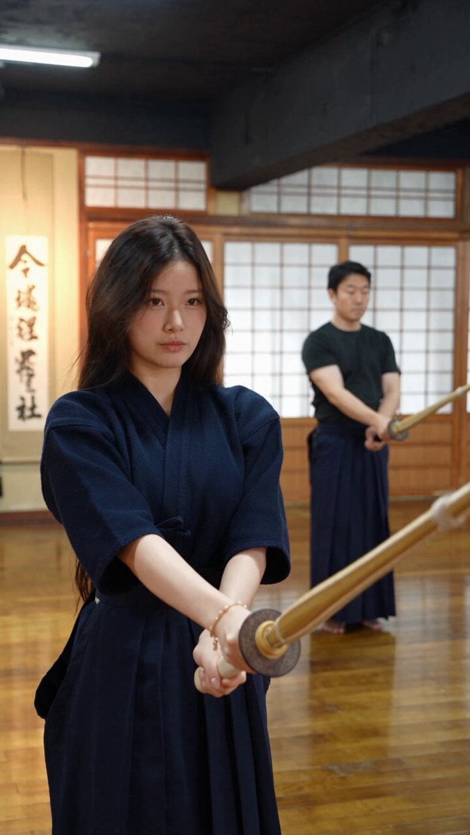 Seis cortes de un vlog de kendo