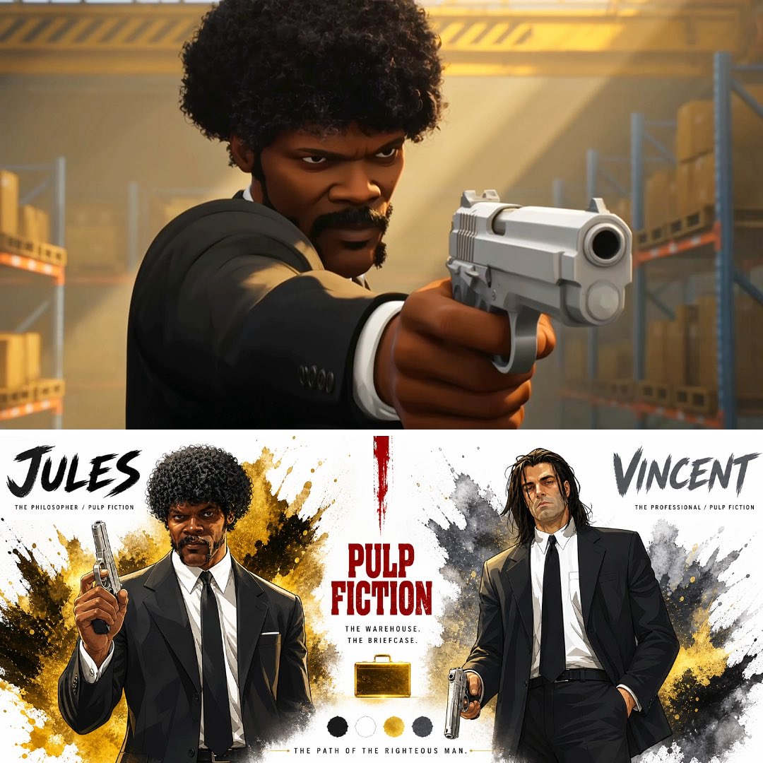 Jules와 Vincent의 빛나는 가방
