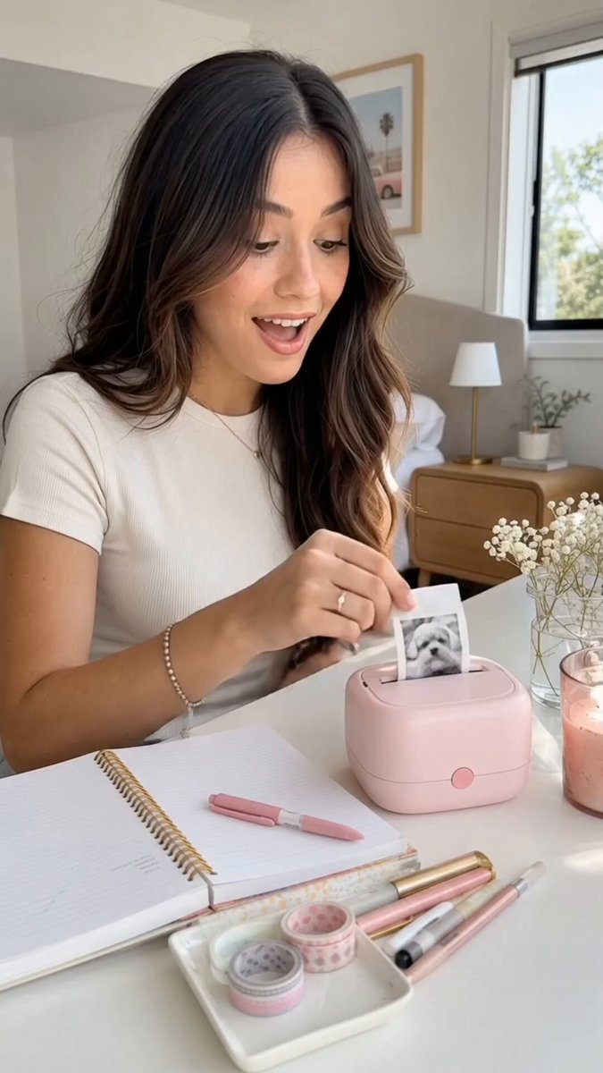 Pink Printer Turns Memories into Photos