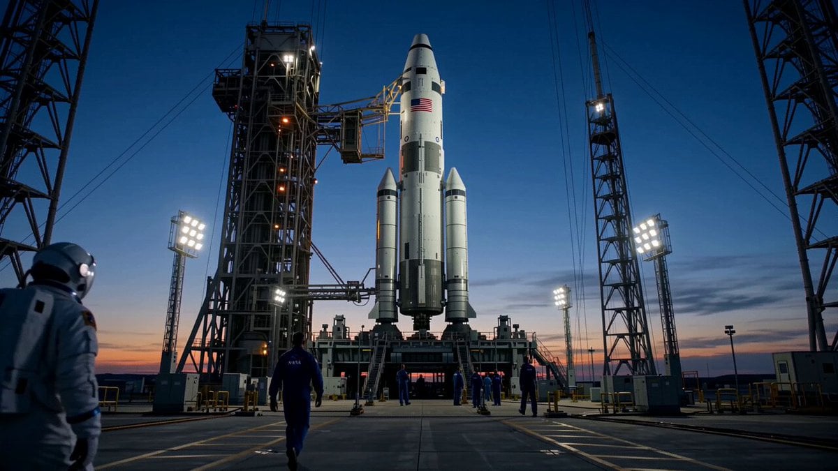 Viaggio lunare di un astronauta fittizio