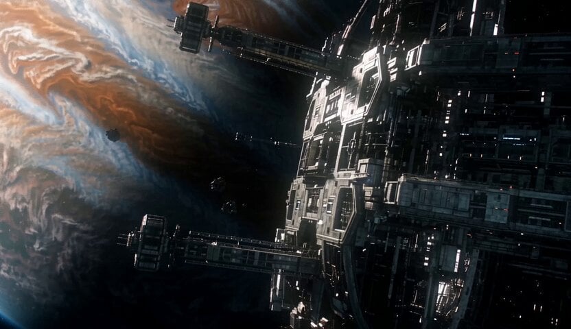 Escape Pod Flees a Shattering Station