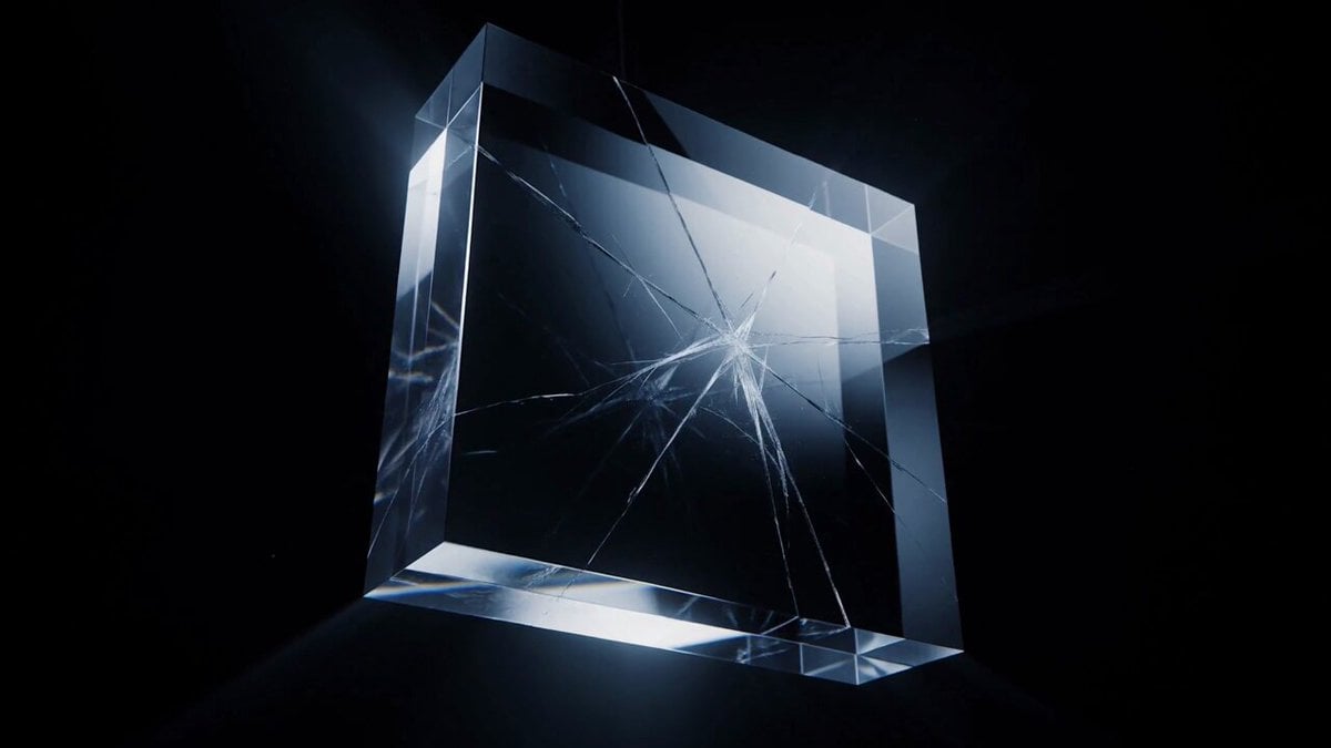 SHATTER Glass Typography Explosion