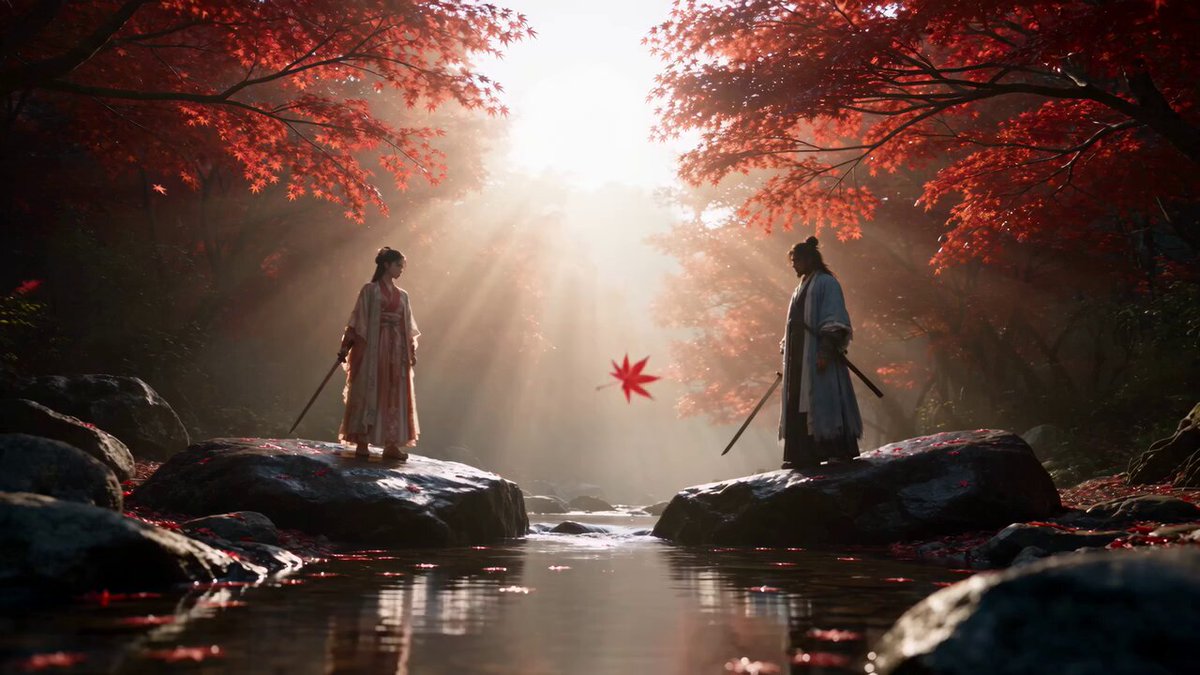 Maple Forest Wuxia Sword Duel