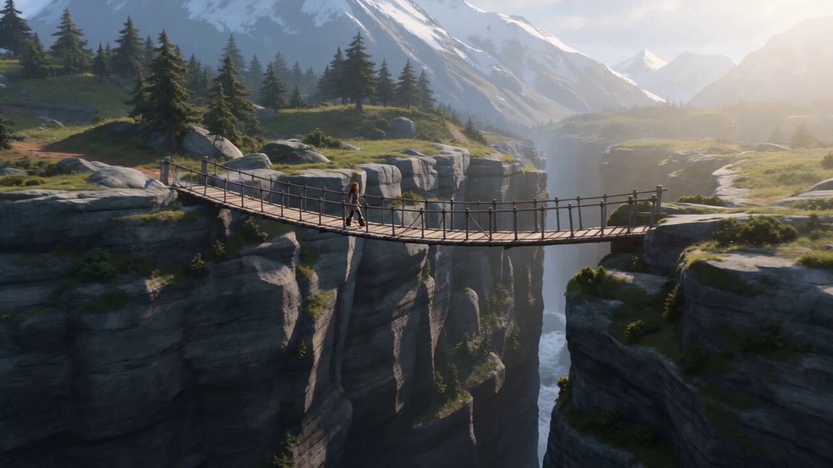 Drago sostiene il ponte spezzato