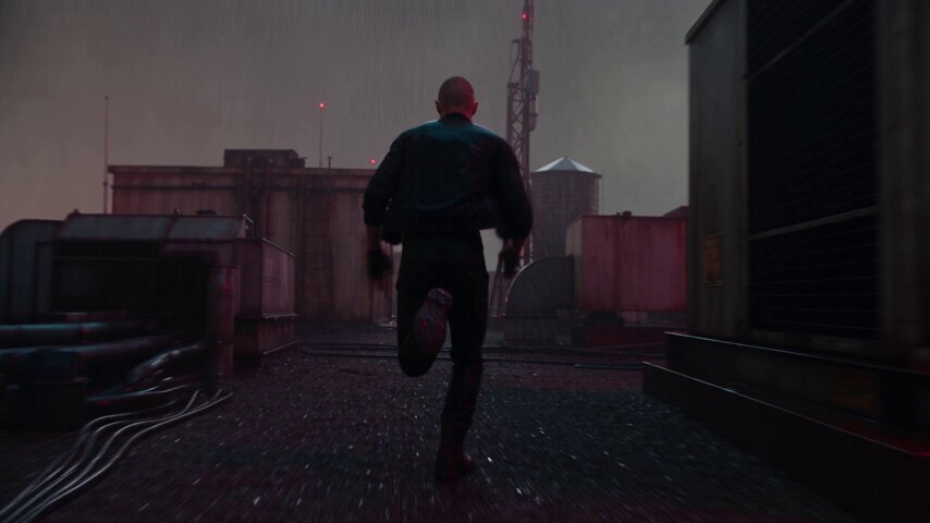 Runner and Enforcer Rooftop Sequence