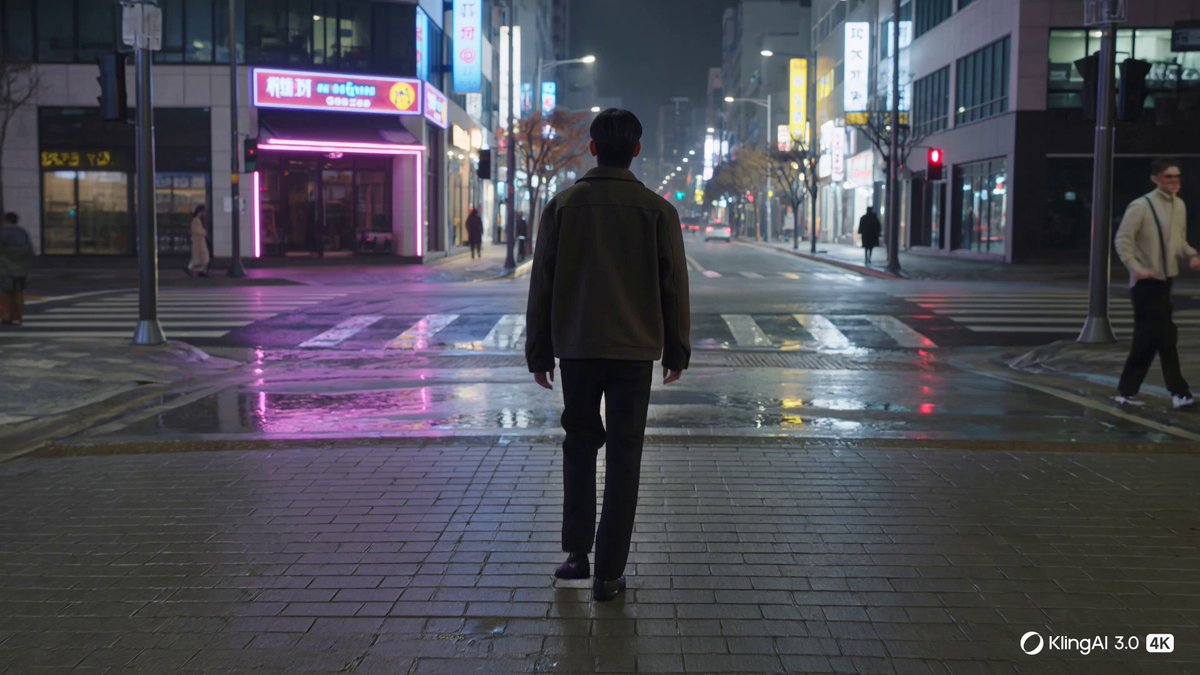 Neon Rain Night Walk